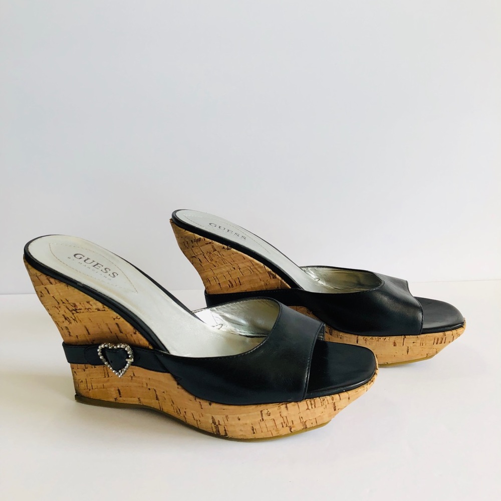 Guess By Marciano Leather Block Wedge - Picture 4 of 6